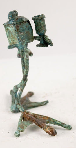Froglette Drinking From a Goblet