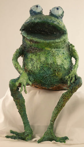 Seated Cookie Monster Frog