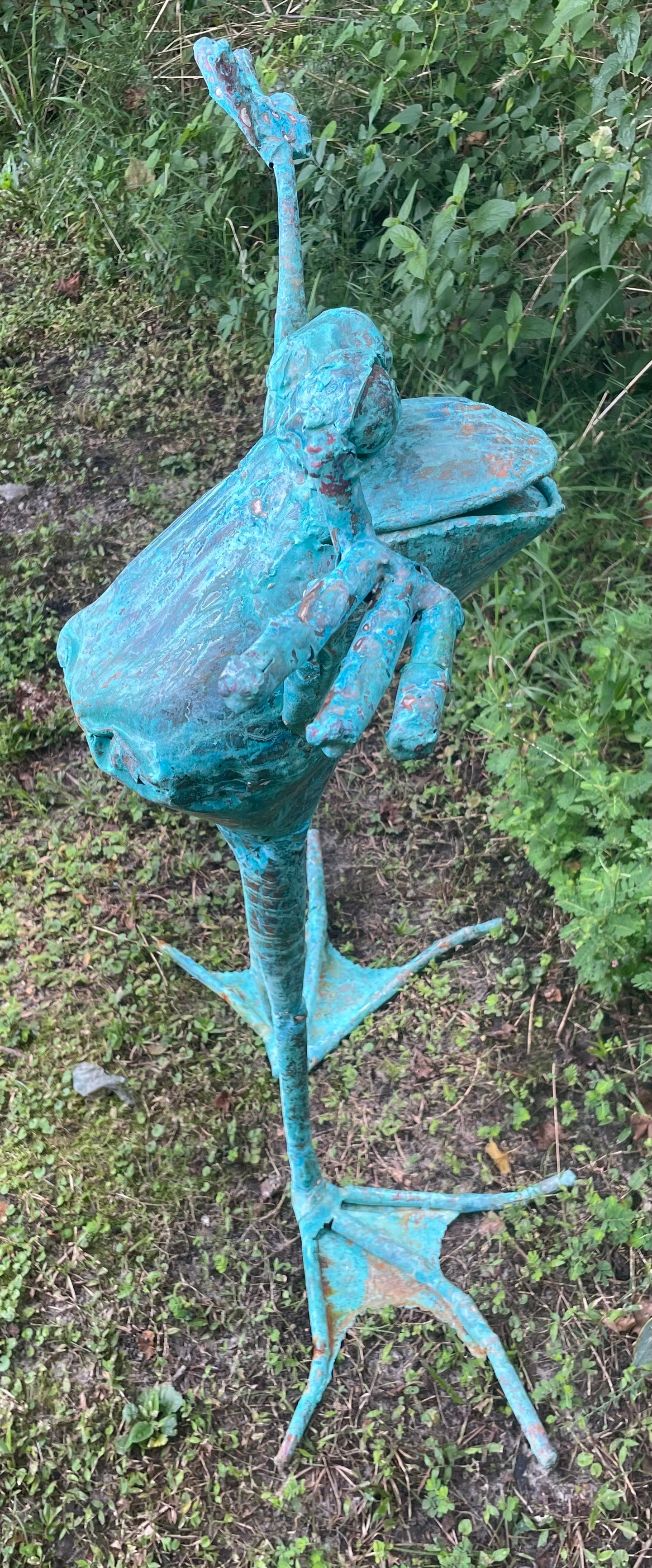 Ecstatic standing frog